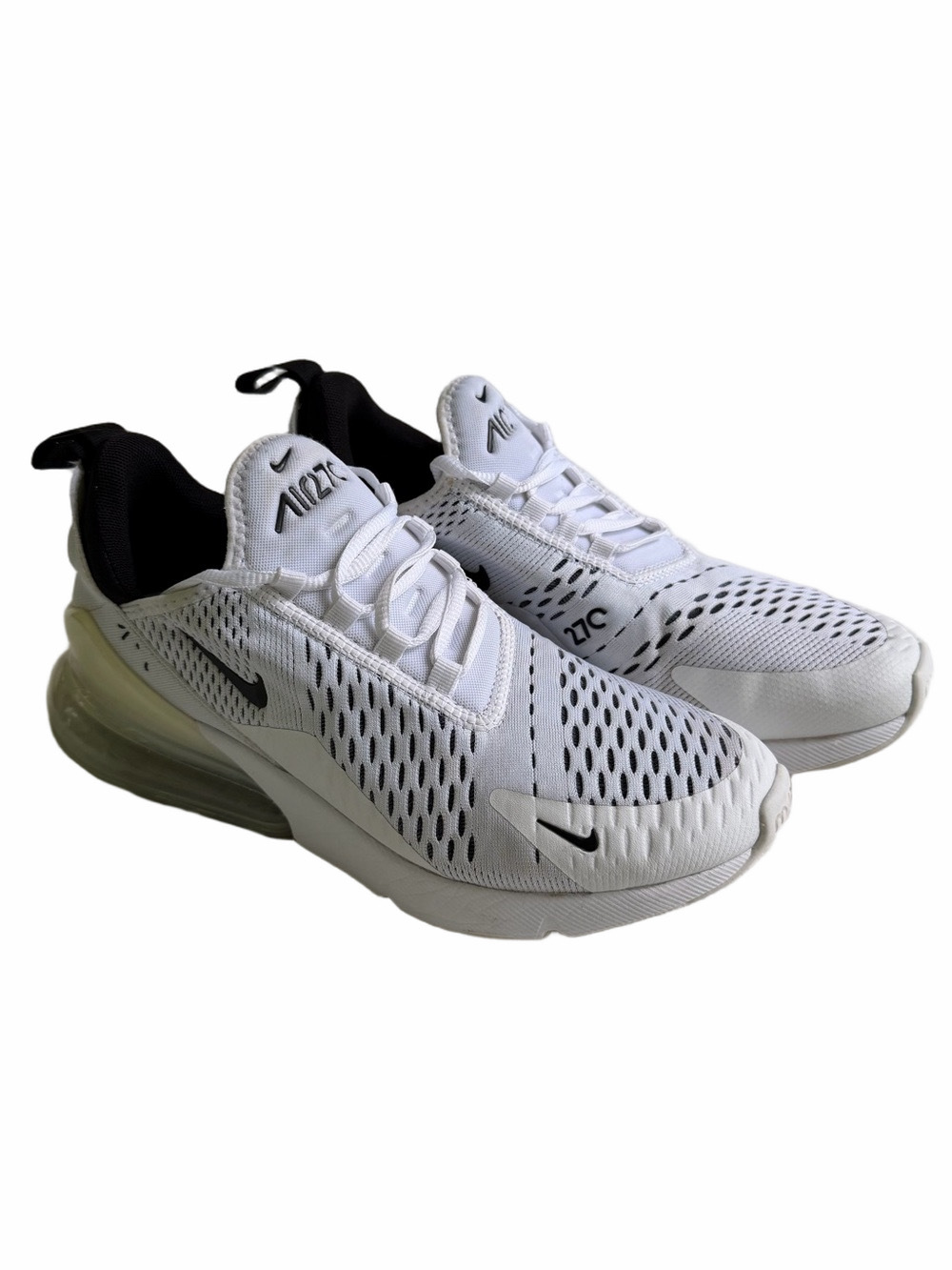 Nike Air Max 270 White Black Running Sneakers
Athletic Shoe Size 8.5 Minor Flaws